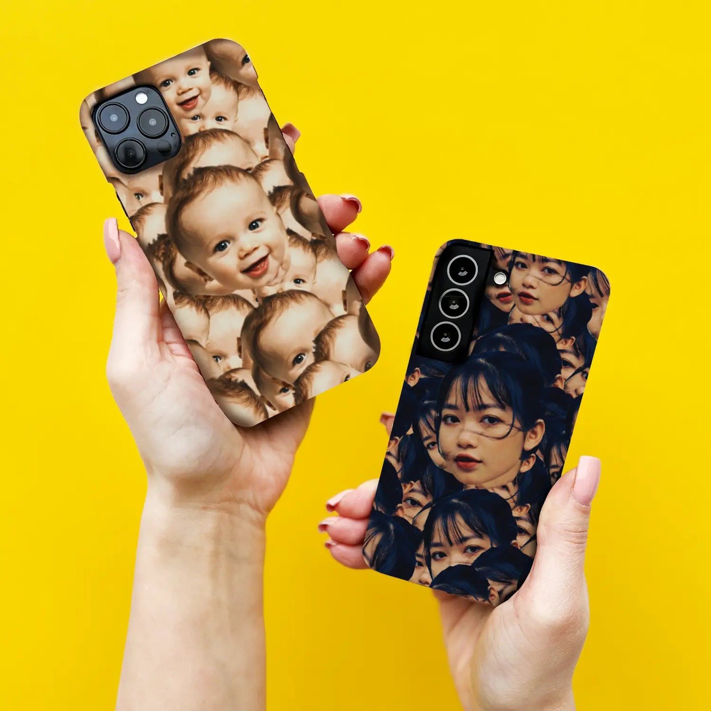 Overlapping Face - Custom Galaxy S Case