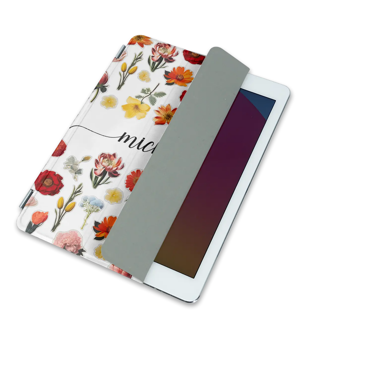 Flower Stickers - Custom iPad Case