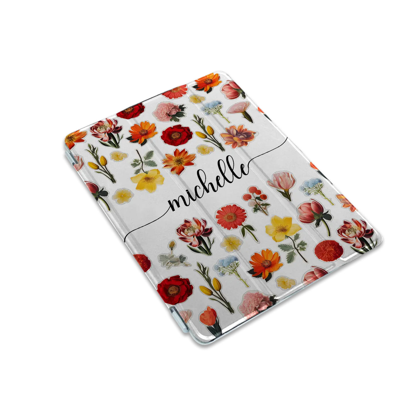 Flower Stickers - Custom iPad Case