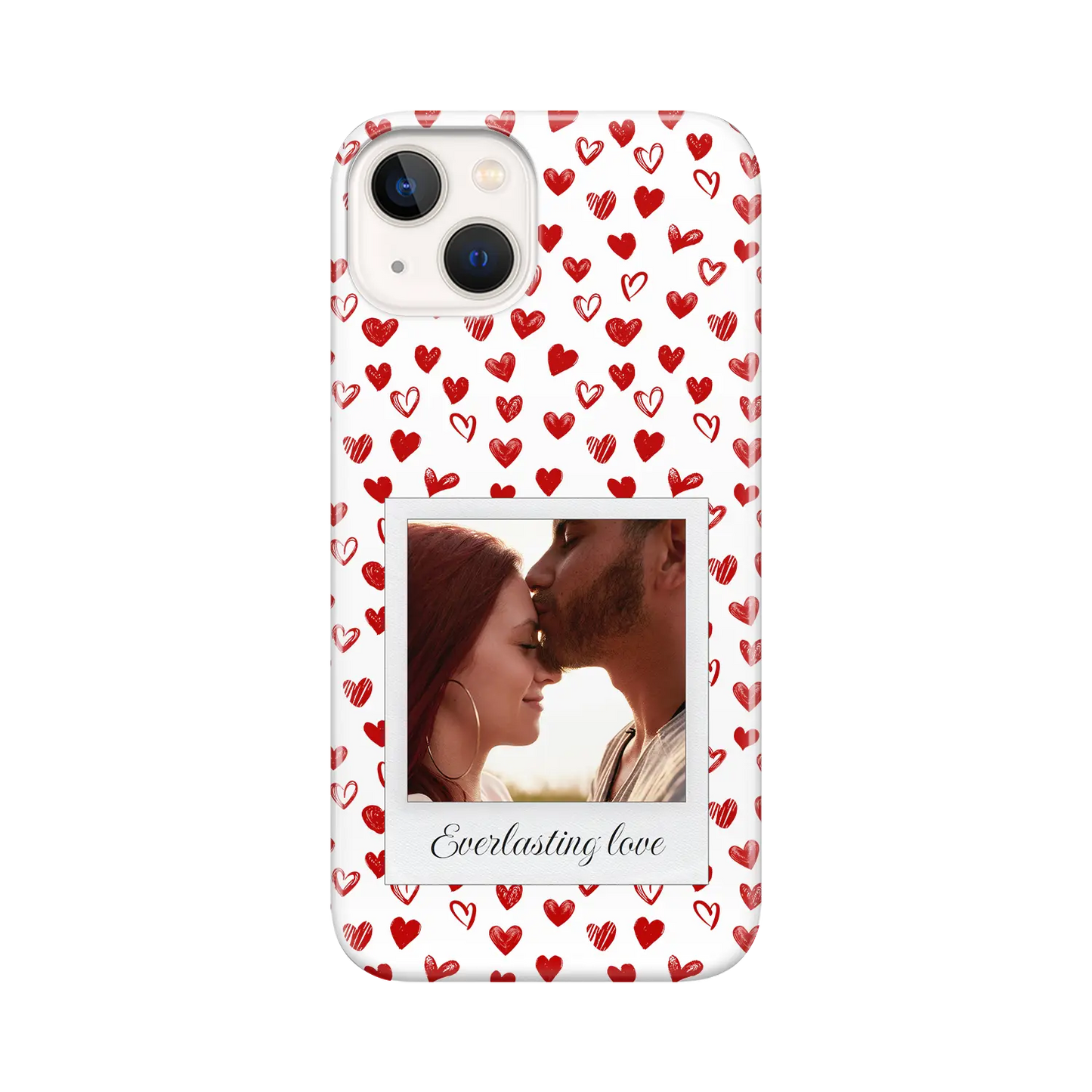 Corazones Polaroid - Funda personalizada para iPhone