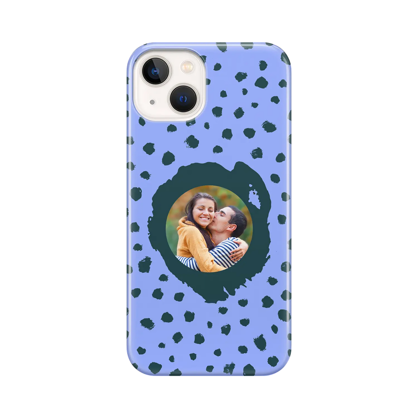 Grunge Dots Picture Style - Custom iPhone Case