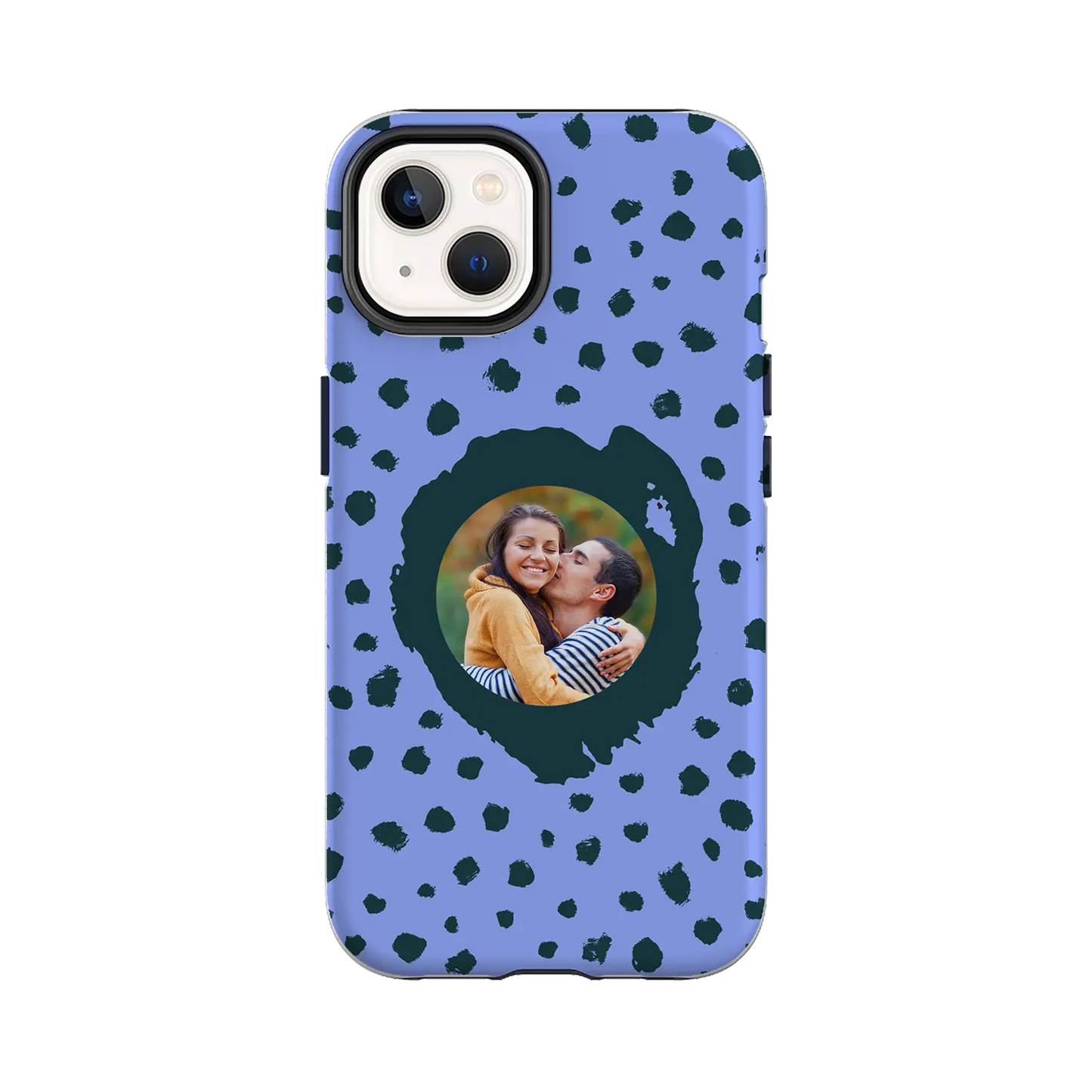 Grunge Dots Picture Style - Custom iPhone Case