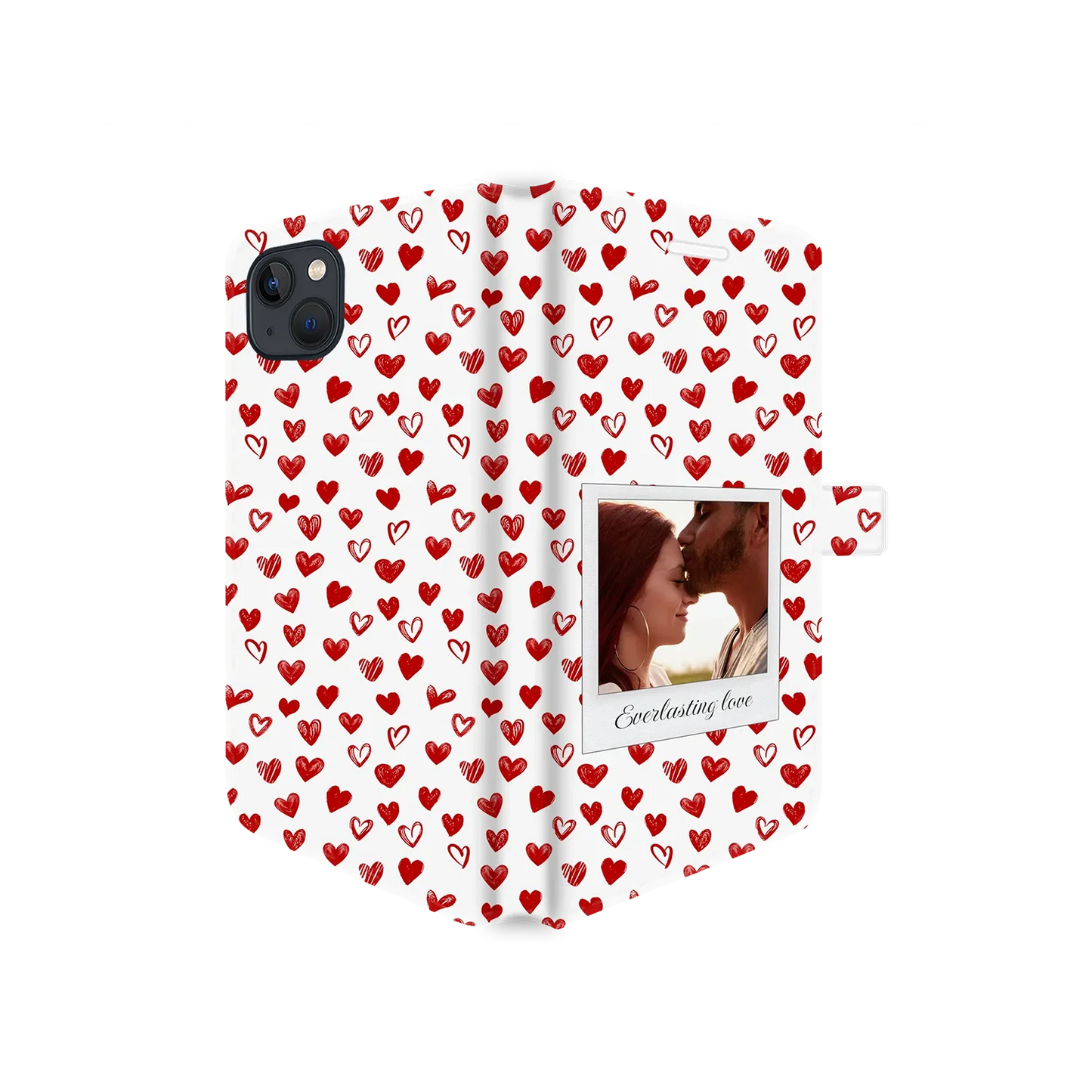 Corazones Polaroid - Funda personalizada para iPhone