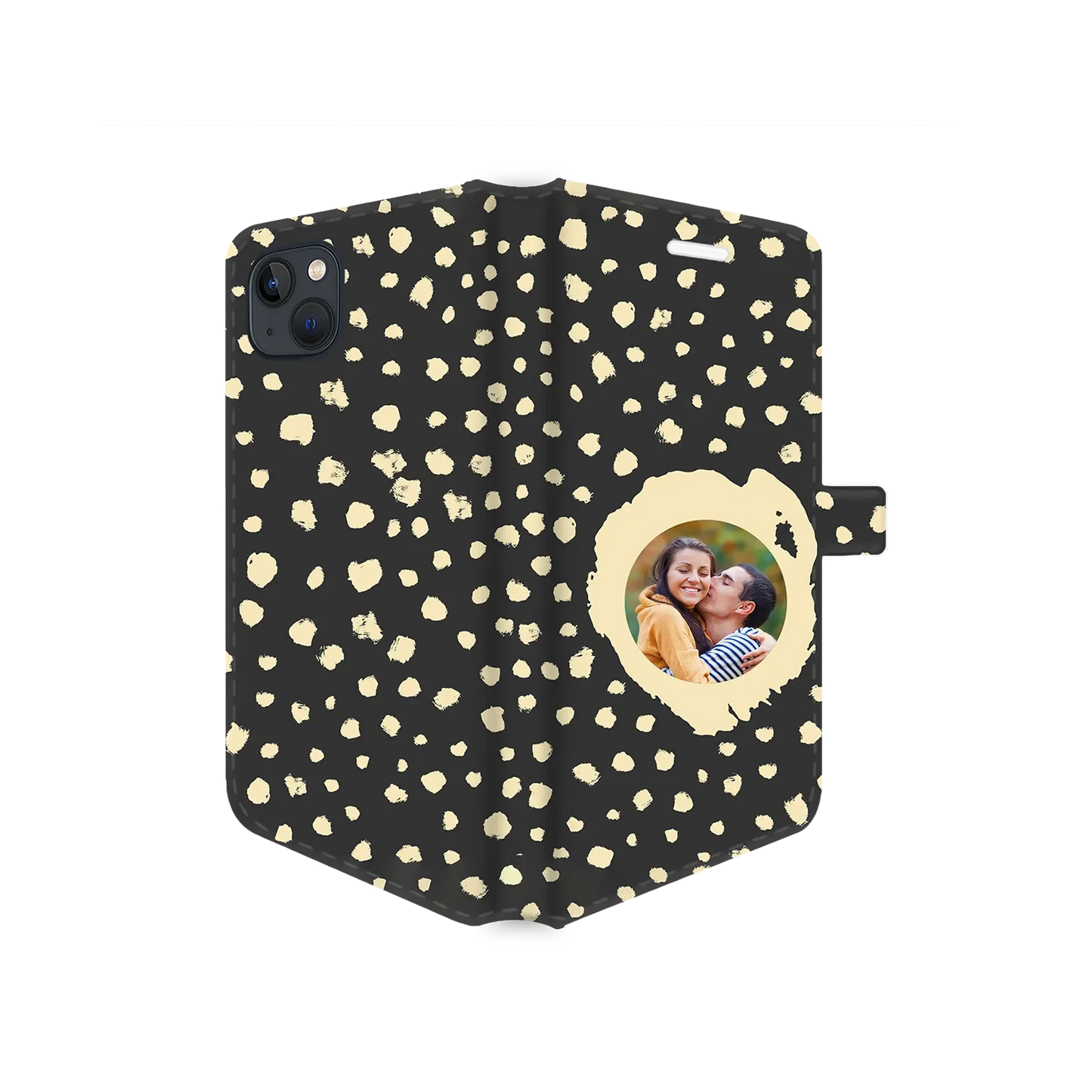 Estilo de imagen de puntos grunge - Funda personalizada para iPhone