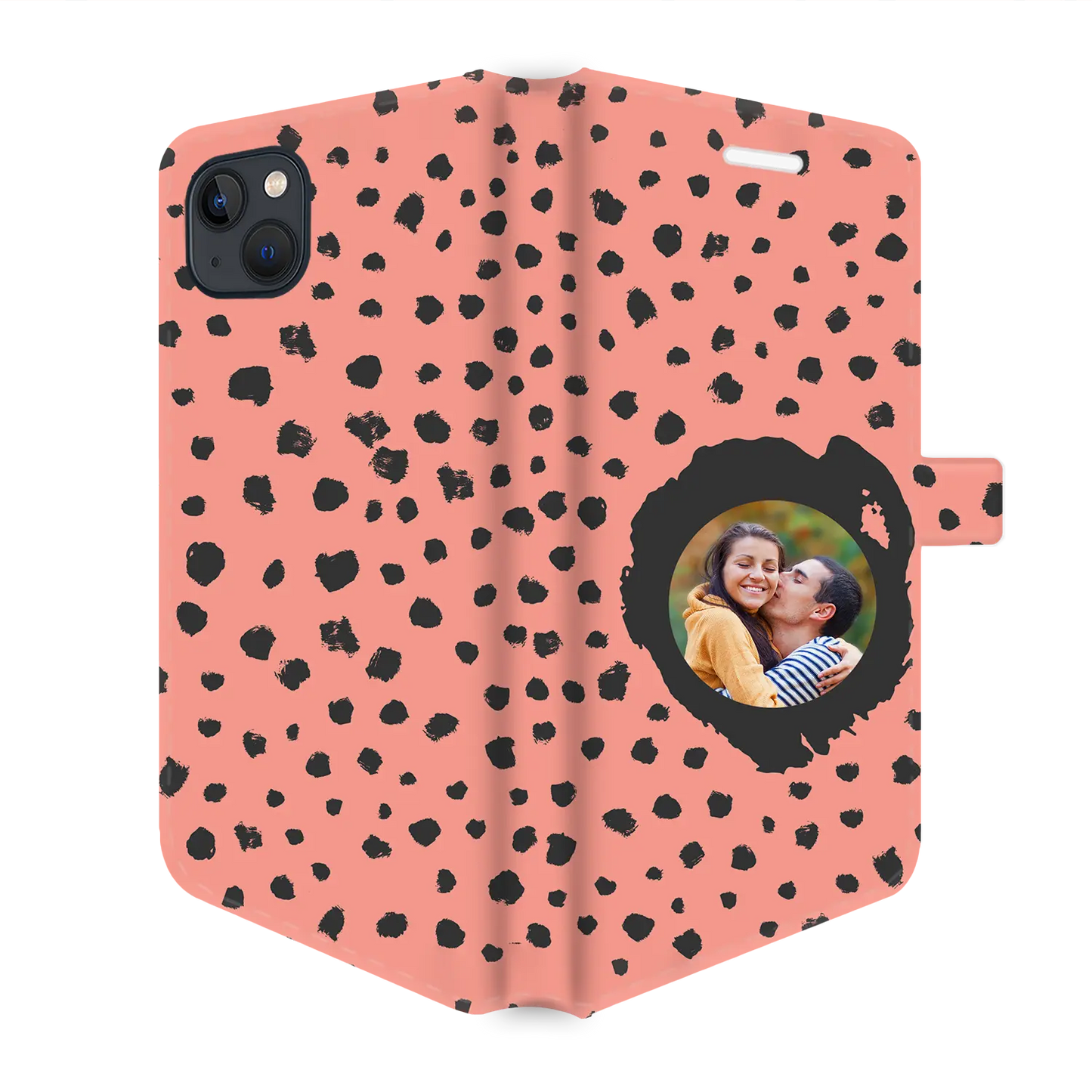 Grunge Dots Picture Style - Custom iPhone Case