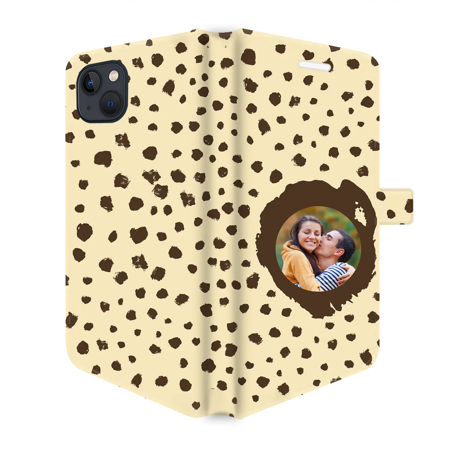 Grunge Dots Picture Style - Custom iPhone Case