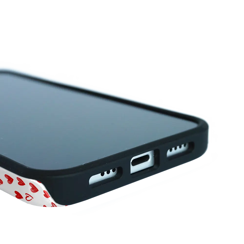 Corazones Polaroid - Funda personalizada para iPhone