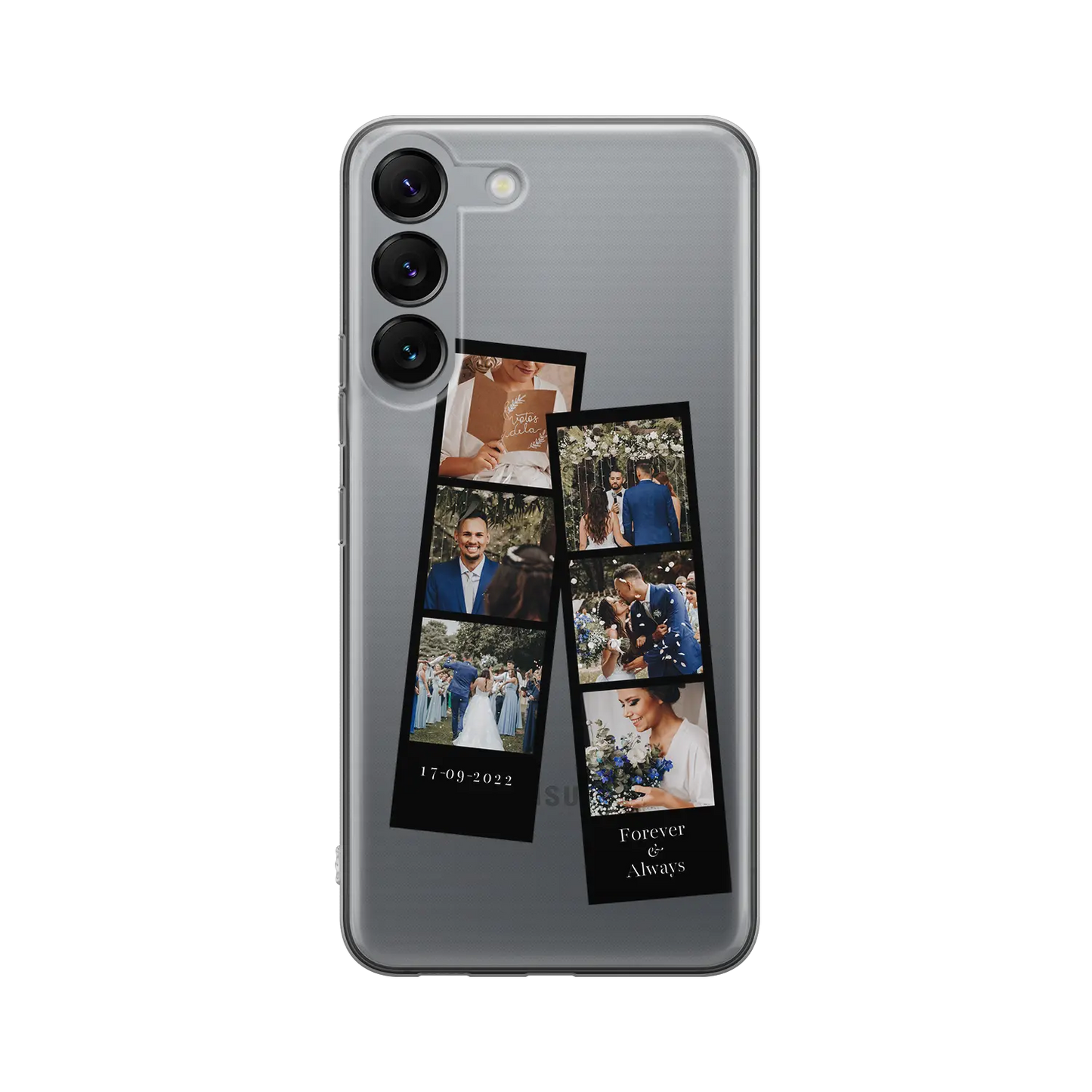 Dúo de tiras de fotos - Carcasa personalizada Galaxy S