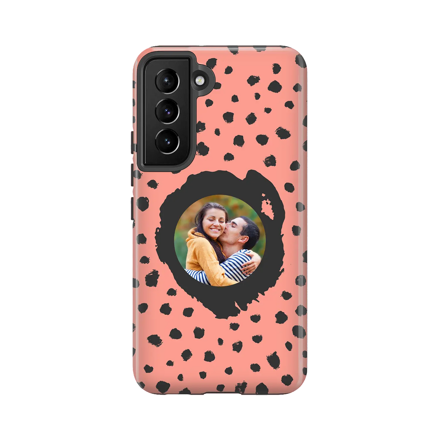 Estilo Cuadro Puntos Grunge - Carcasa personalizada Galaxy S