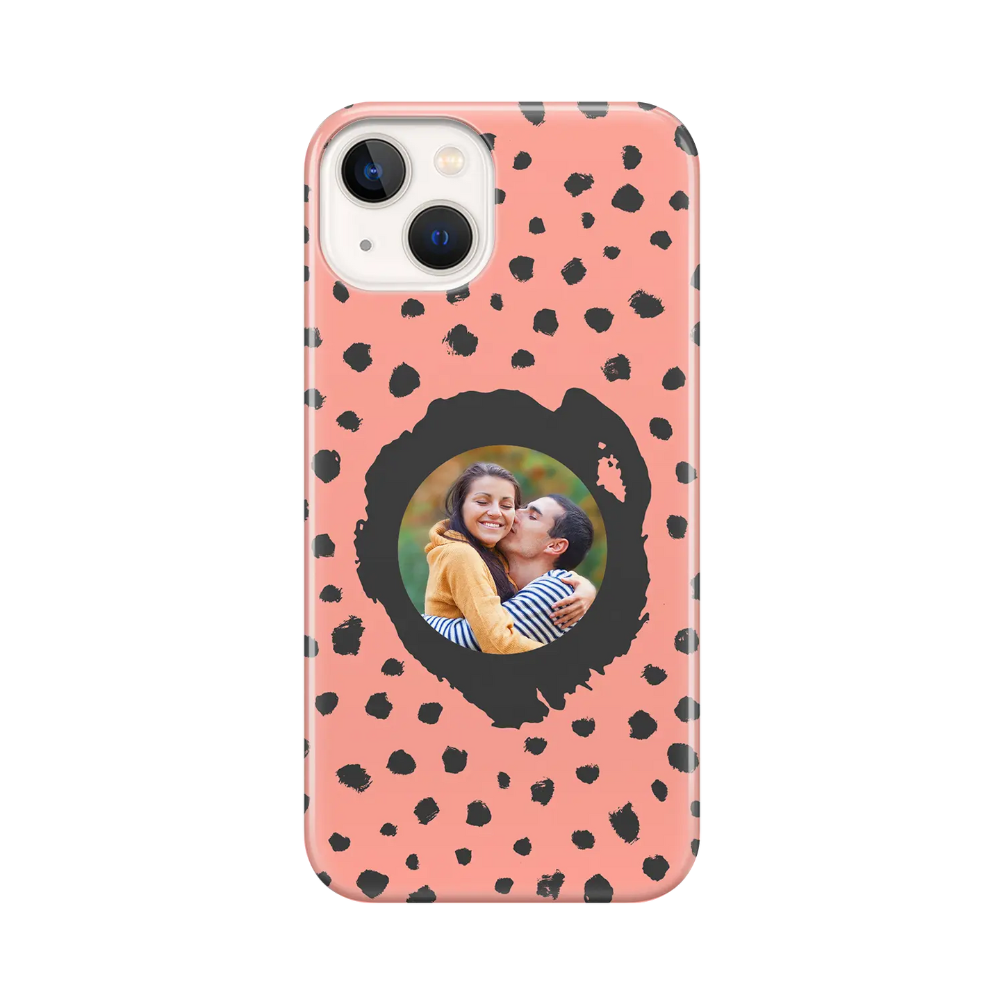 Estilo de imagen Grunge Dots - Carcasa personalizada iPhone