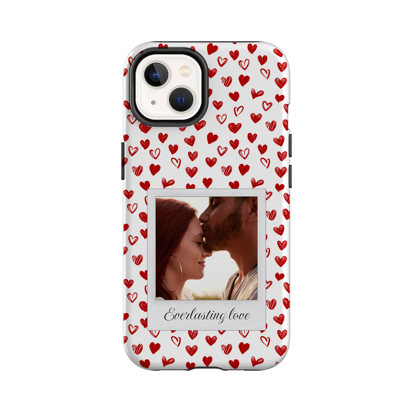 Corazones Polaroid - Carcasa personalizada iPhone