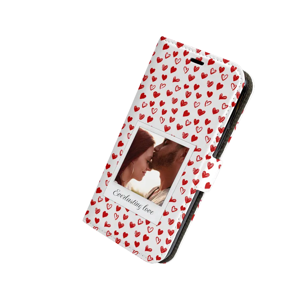 Corazones Polaroid - Carcasa personalizada iPhone