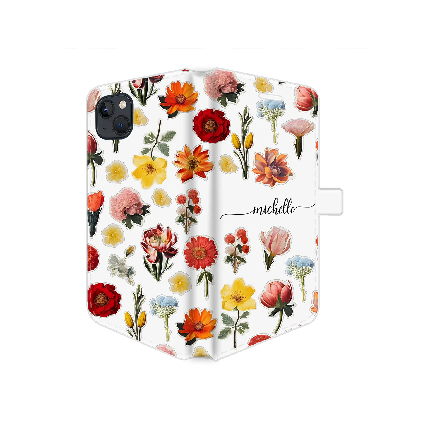 Bloemenstickers - iPhone hoesje maken