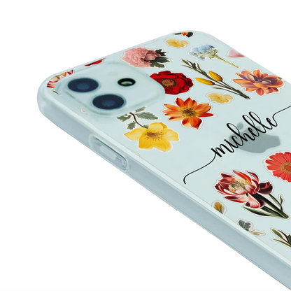 Flower Stickers - Custom Galaxy S Case