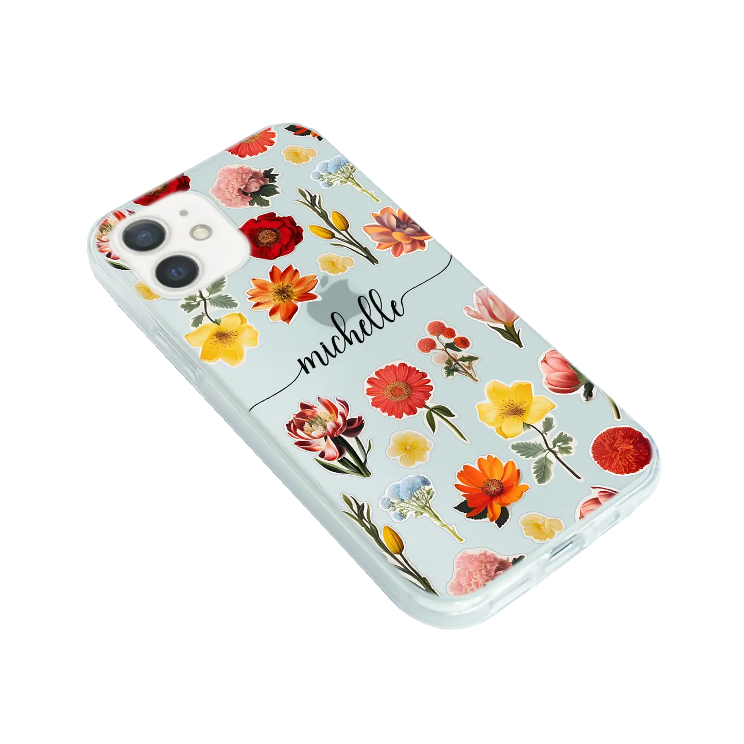 Flower Stickers - Custom Galaxy S Case