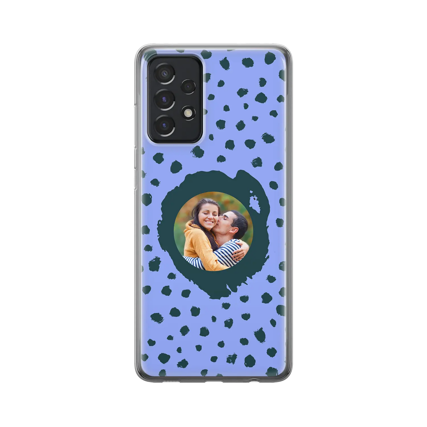 Grunge Dots Picture Style - Custom Galaxy A Case