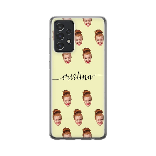 Face & Swirls - Custom Galaxy A Case