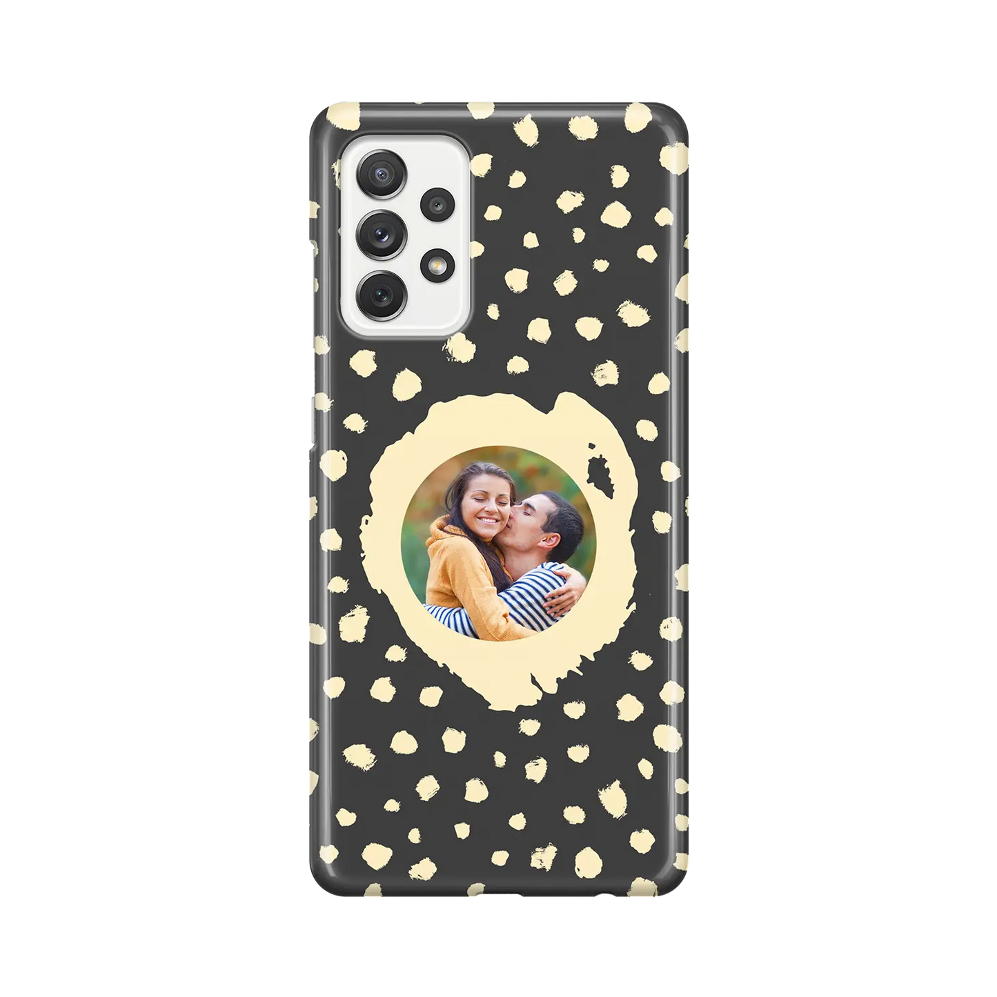 Grunge Dots Picture Style - Custom Galaxy A Case