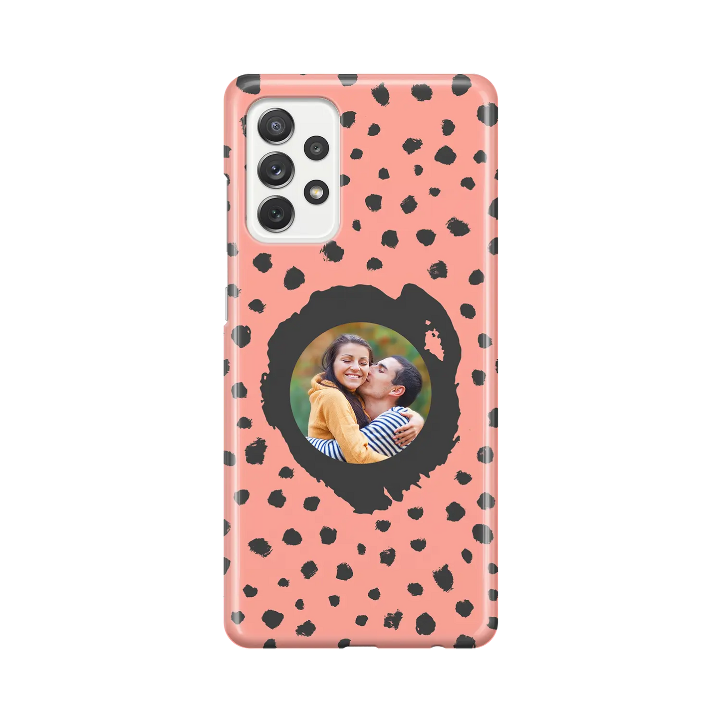 Grunge Dots Picture Style - Custom Galaxy A Case