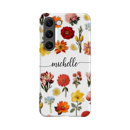 Flower Stickers - Custom Galaxy S Case