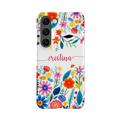 Happy Flowers - Custom Galaxy S case