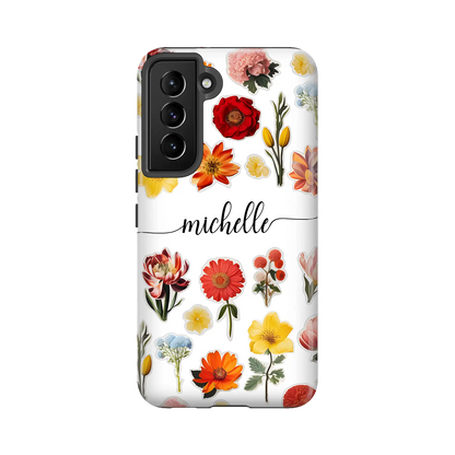 Flower Stickers - Custom Galaxy S Case