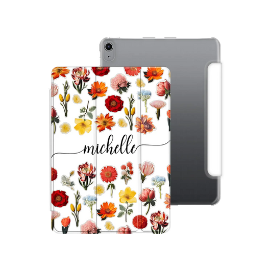 Flower Stickers - Custom iPad Case