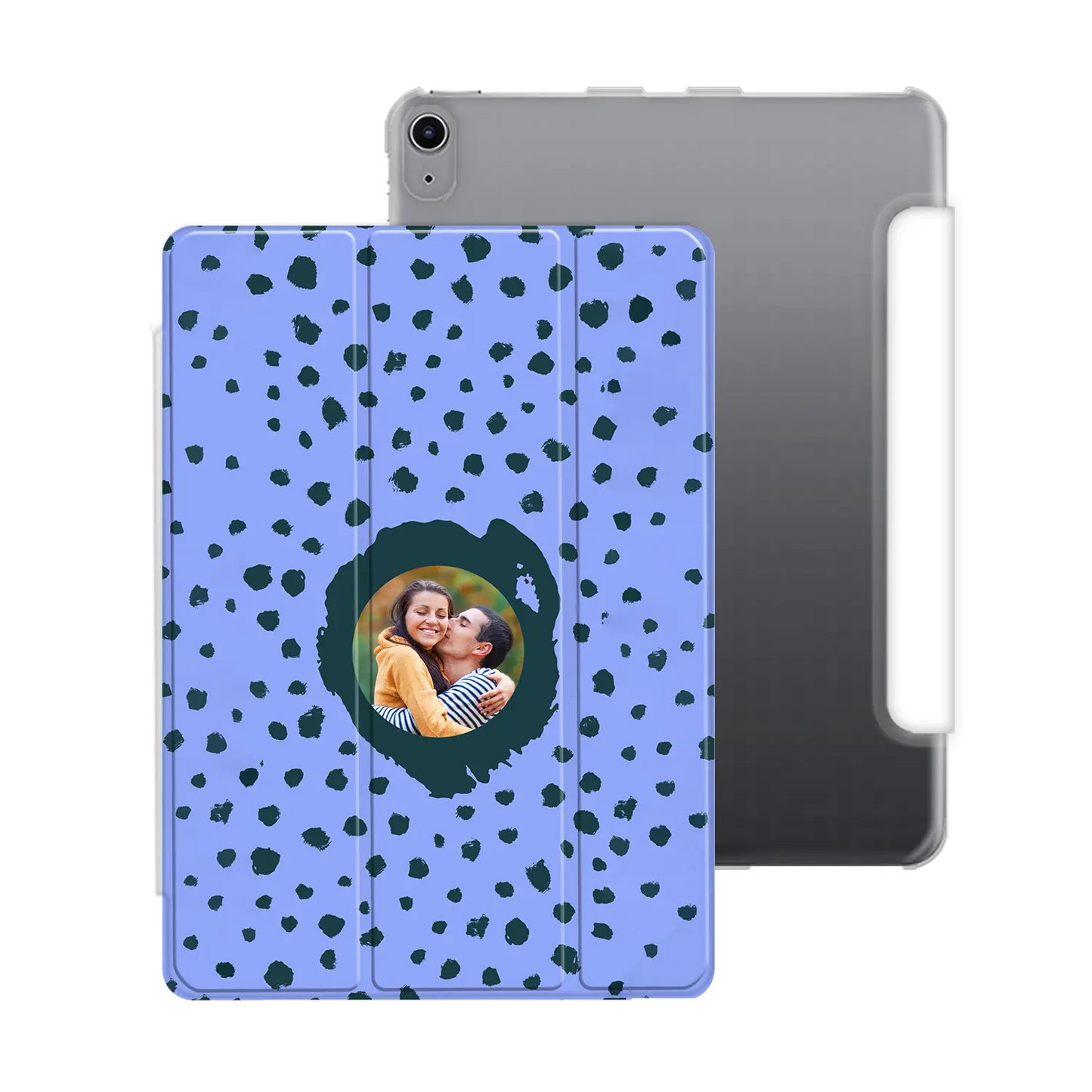 Grunge Dots Picture Style - Custom iPad Case