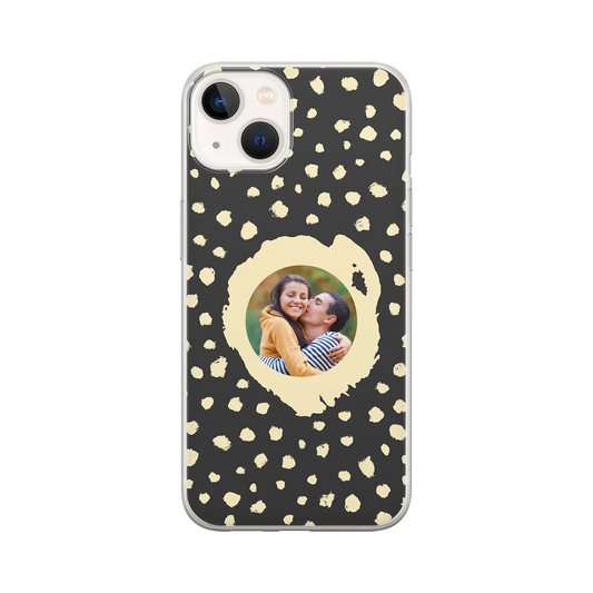 Grunge Dots Picture Style - Custom iPhone Case