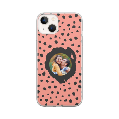 Grunge Dots Picture Style - Custom iPhone Case