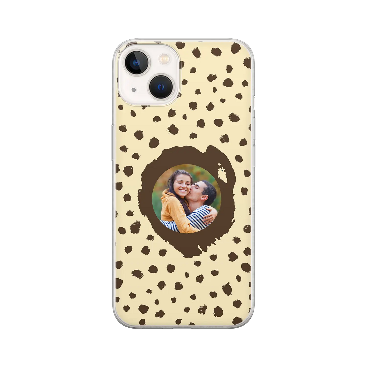 Grunge Dots Picture Style - Custom iPhone Case