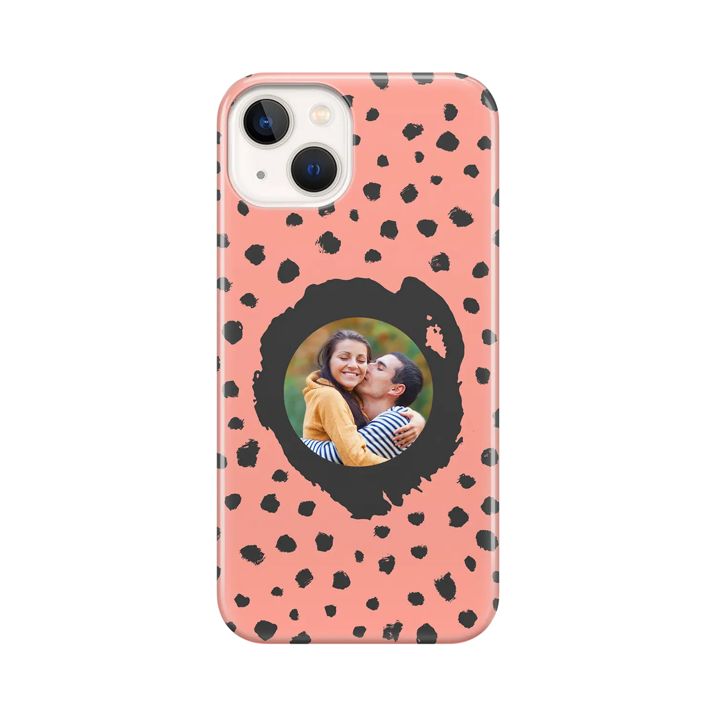 Grunge Dots Picture Style - Custom iPhone Case