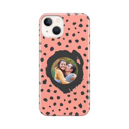 Grunge Dots Picture Style - Custom iPhone Case