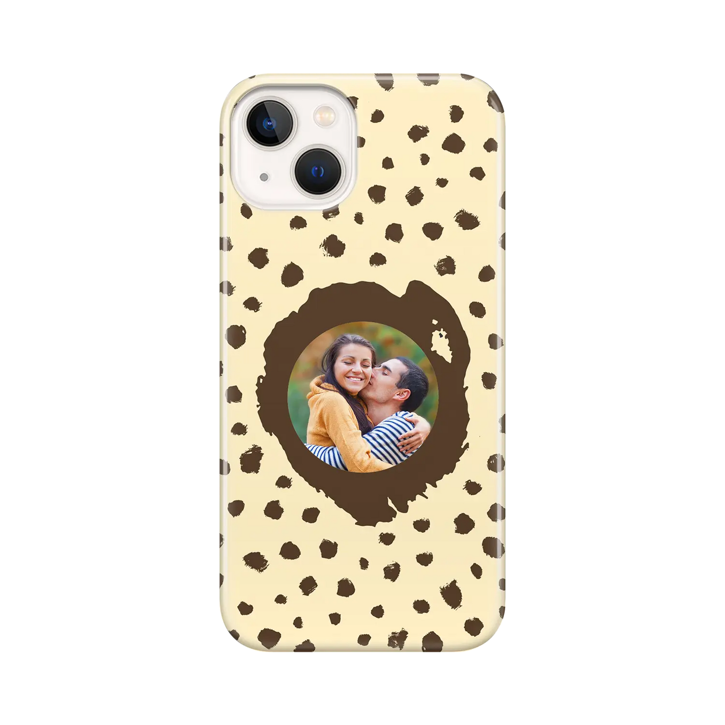 Grunge Dots Picture Style - Custom iPhone Case