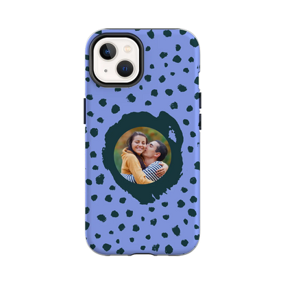 Grunge Dots Picture Style - Custom iPhone Case