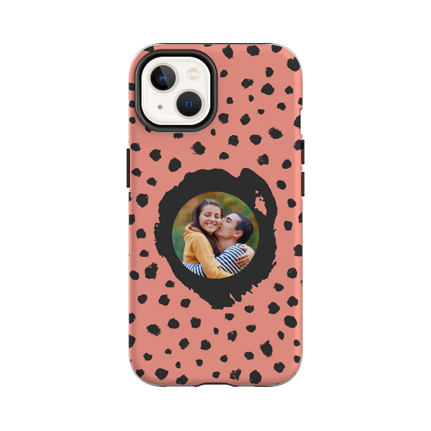 Grunge Dots Picture Style - Custom iPhone Case