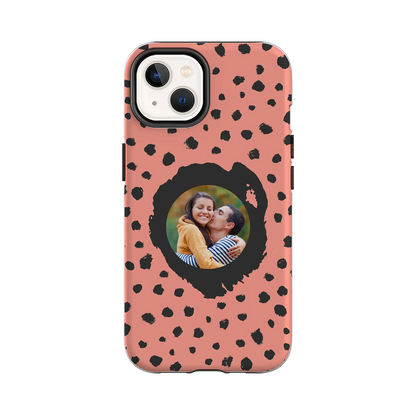 Grunge Dots Picture Style - Custom iPhone Case