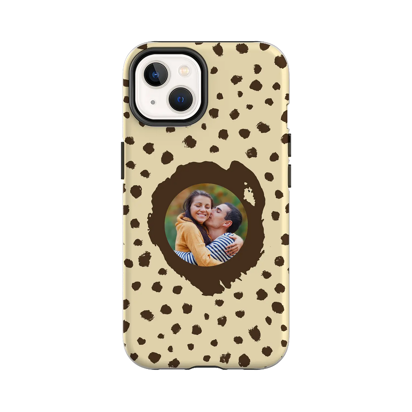 Grunge Dots Picture Style - Custom iPhone Case