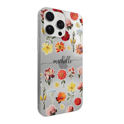 Flower Stickers - Custom Galaxy A Case