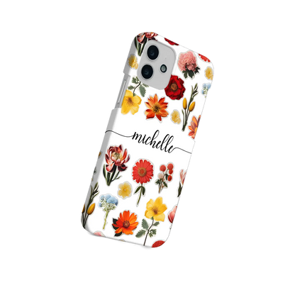 Flower Stickers - Custom Galaxy A Case
