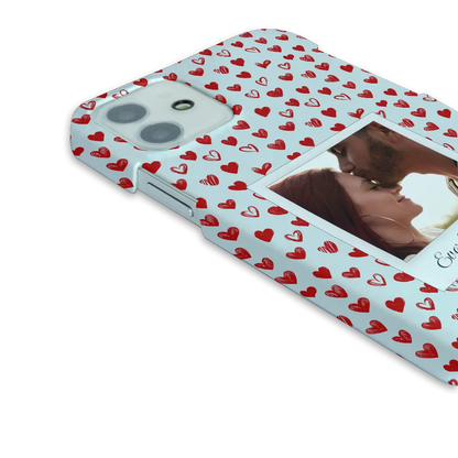 Polaroid Hearts - Custom iPhone Case