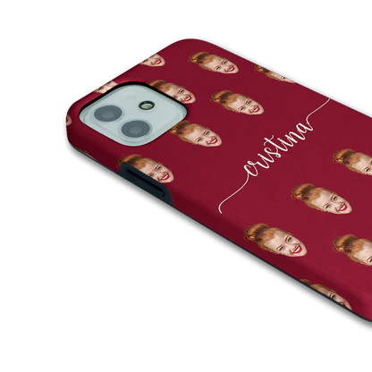 Face & Swirls - Custom iPhone Case