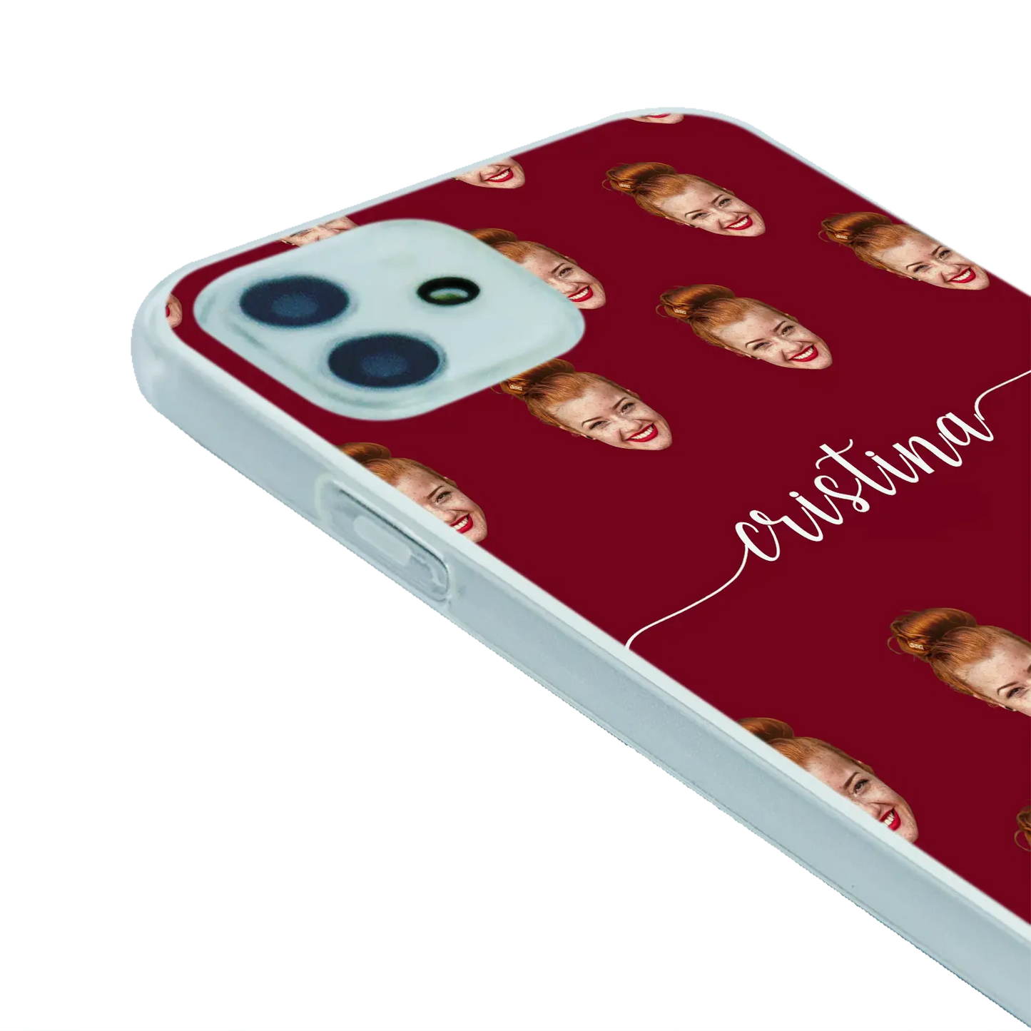 Face & Swirls - brugerdefineret iPhone-etui