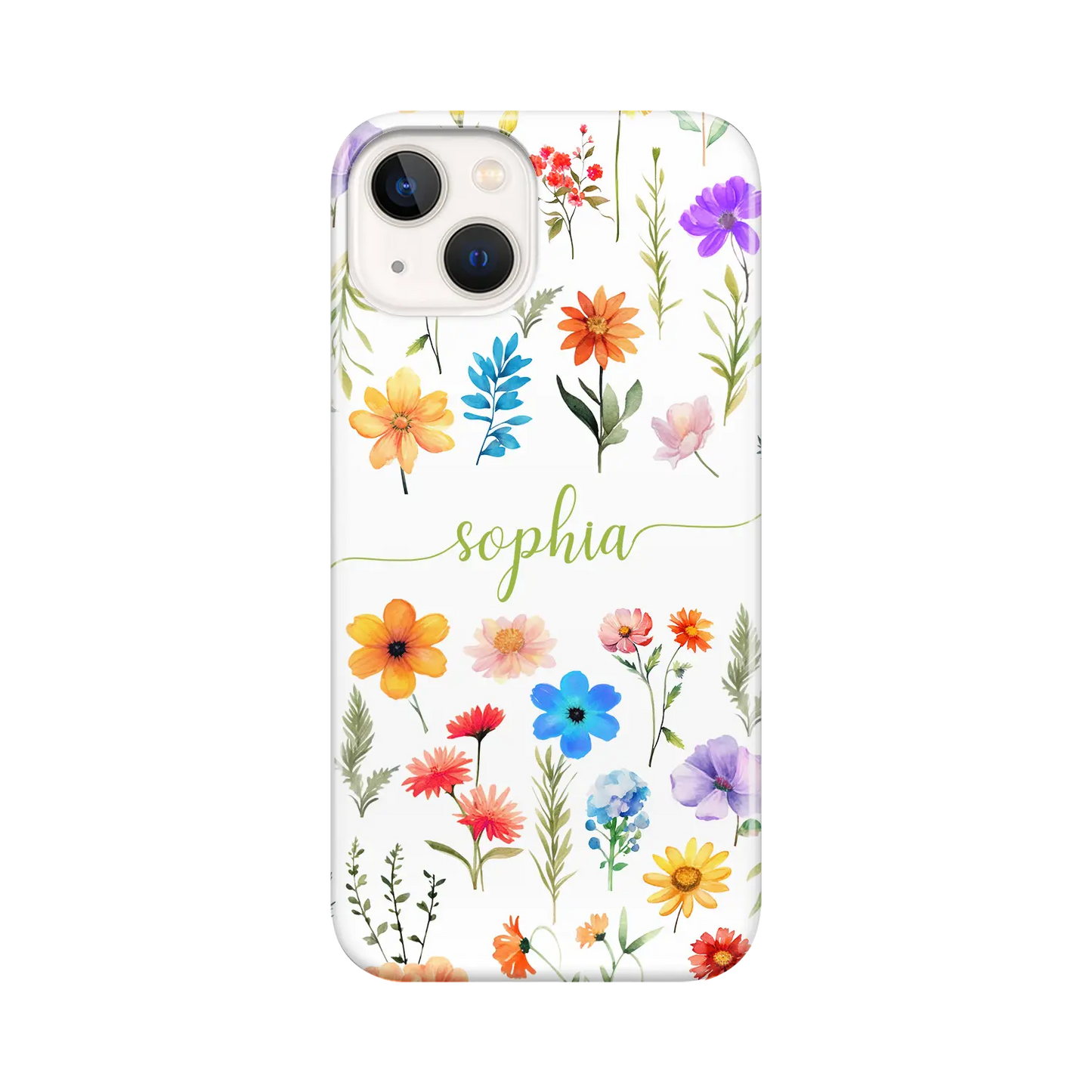 Blomster - Brugerdefineret iPhone Mobilcover