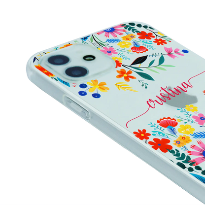 Happy Flowers - Personalised iPhone case