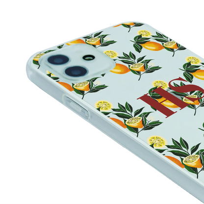 Lemon pattern - Personalised iPhone Case