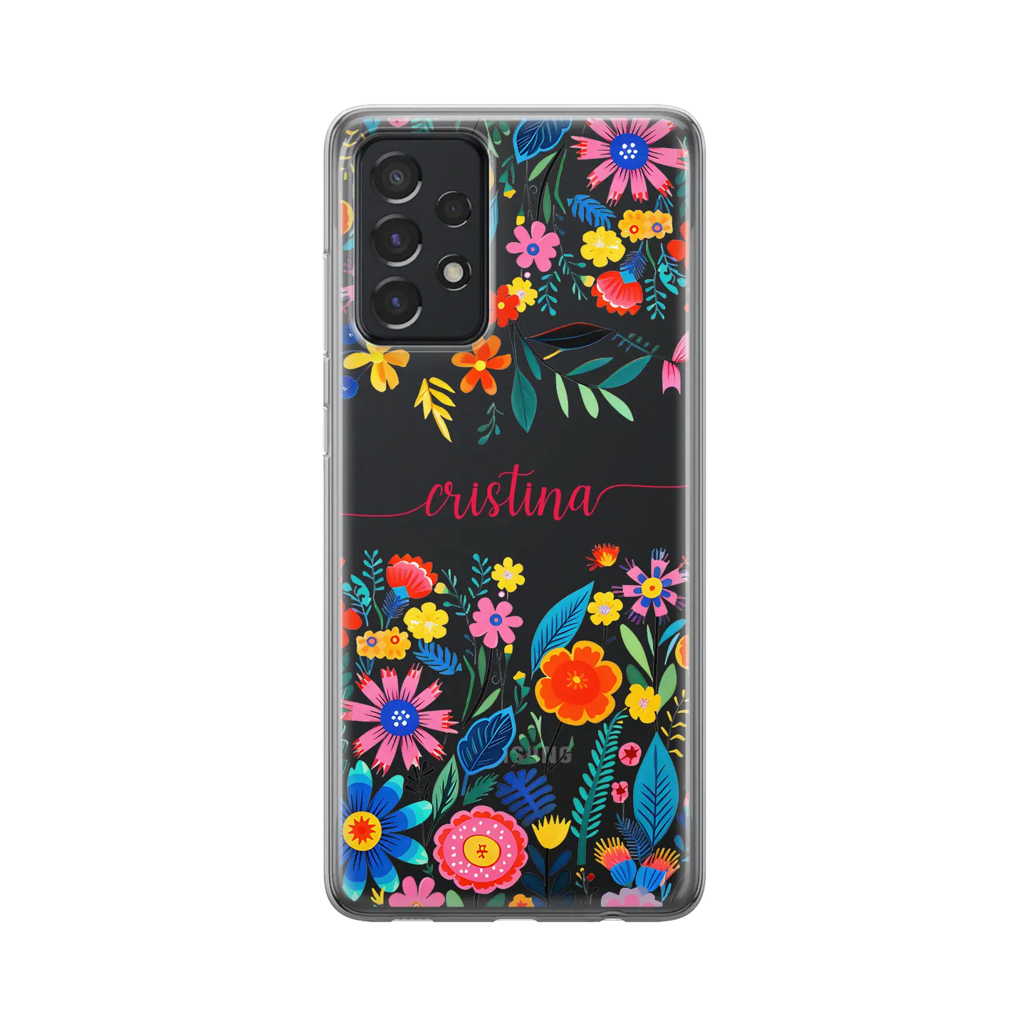 Happy Flowers - Personalised Galaxy A case