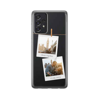 Polaroid Duo - Personalised Galaxy A Case