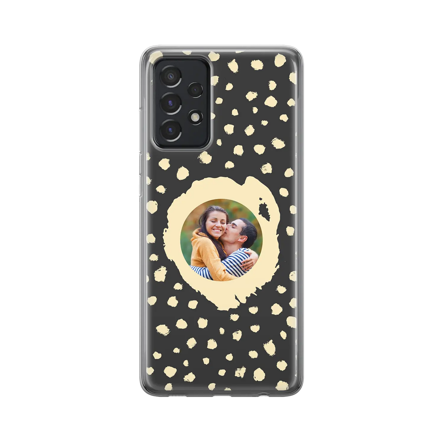 Grunge Dots Photo Style - Personalised Galaxy A Case