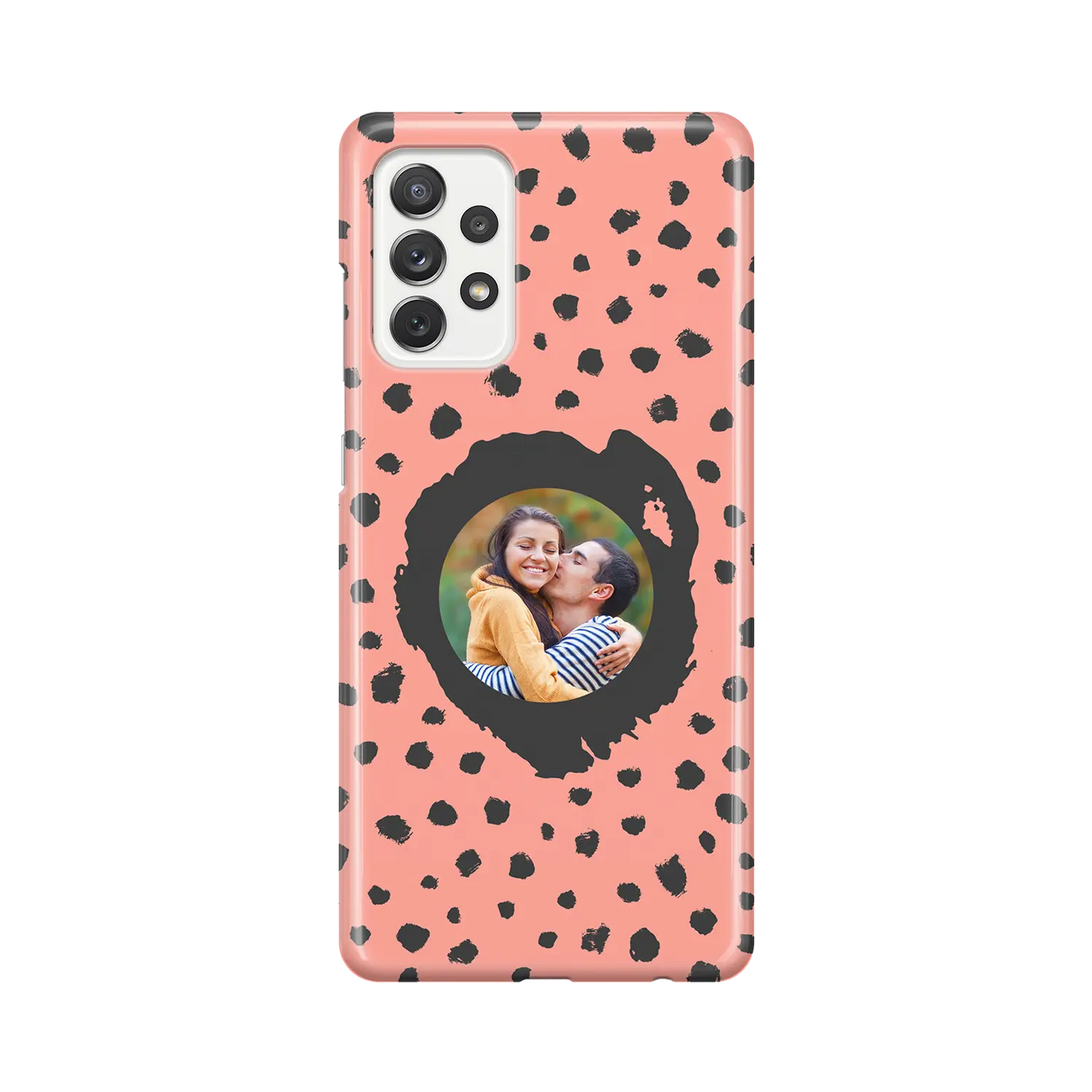 Grunge Dots Photo Style - Personalised Galaxy A Case